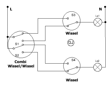 vervagen Toevallig hypotheek lamp wisselschakeling enkel/dubbel. - Forum - Circuits Online