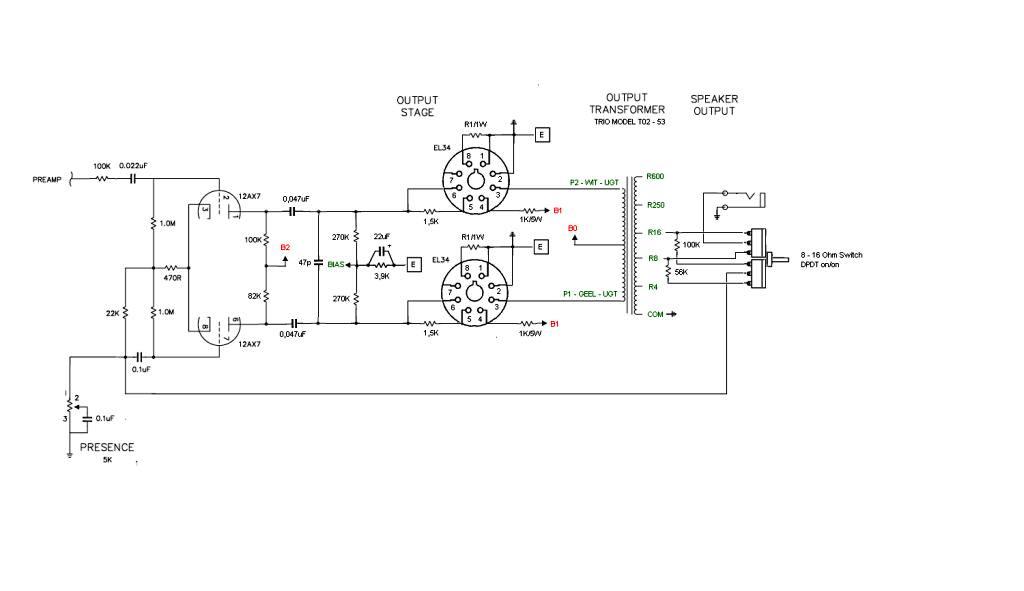 Really strange EL34 PP Power Amp....