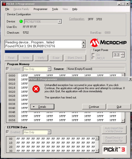 microchip programmer pickit 3