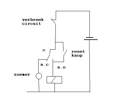 Relais schema tekenen