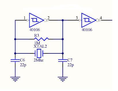 Cd40106 схема включения