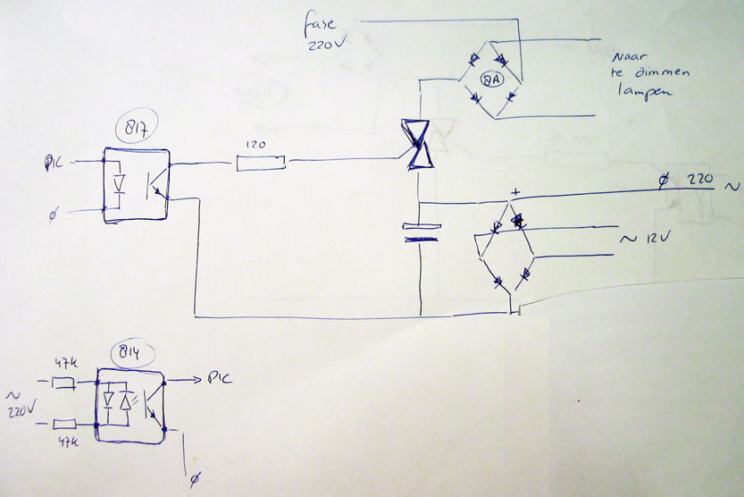 Apart schema voor TRIAC dimmer Forum Circuits Online